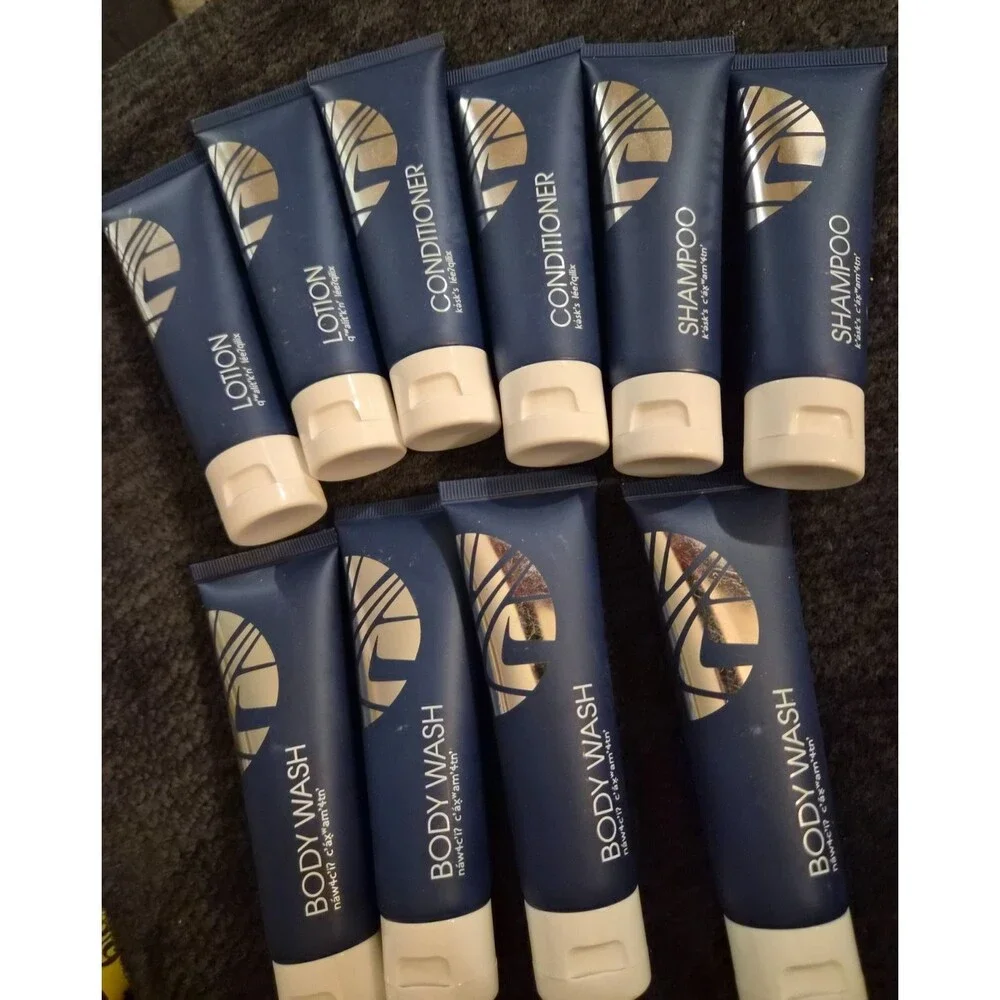 Lot of 10, Silver Lining Amenities Shampoo, Conditioner, Lotion, & Wash Mix NEW